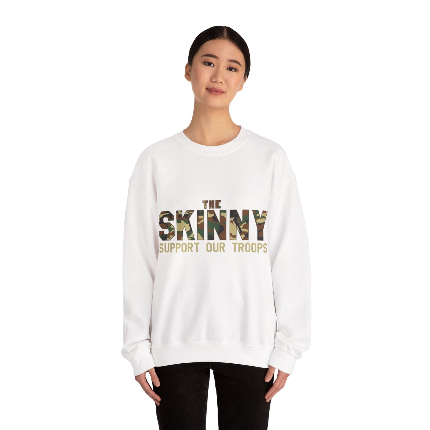 Support Your Troops – SKINNY Crewneck Sweatshirt