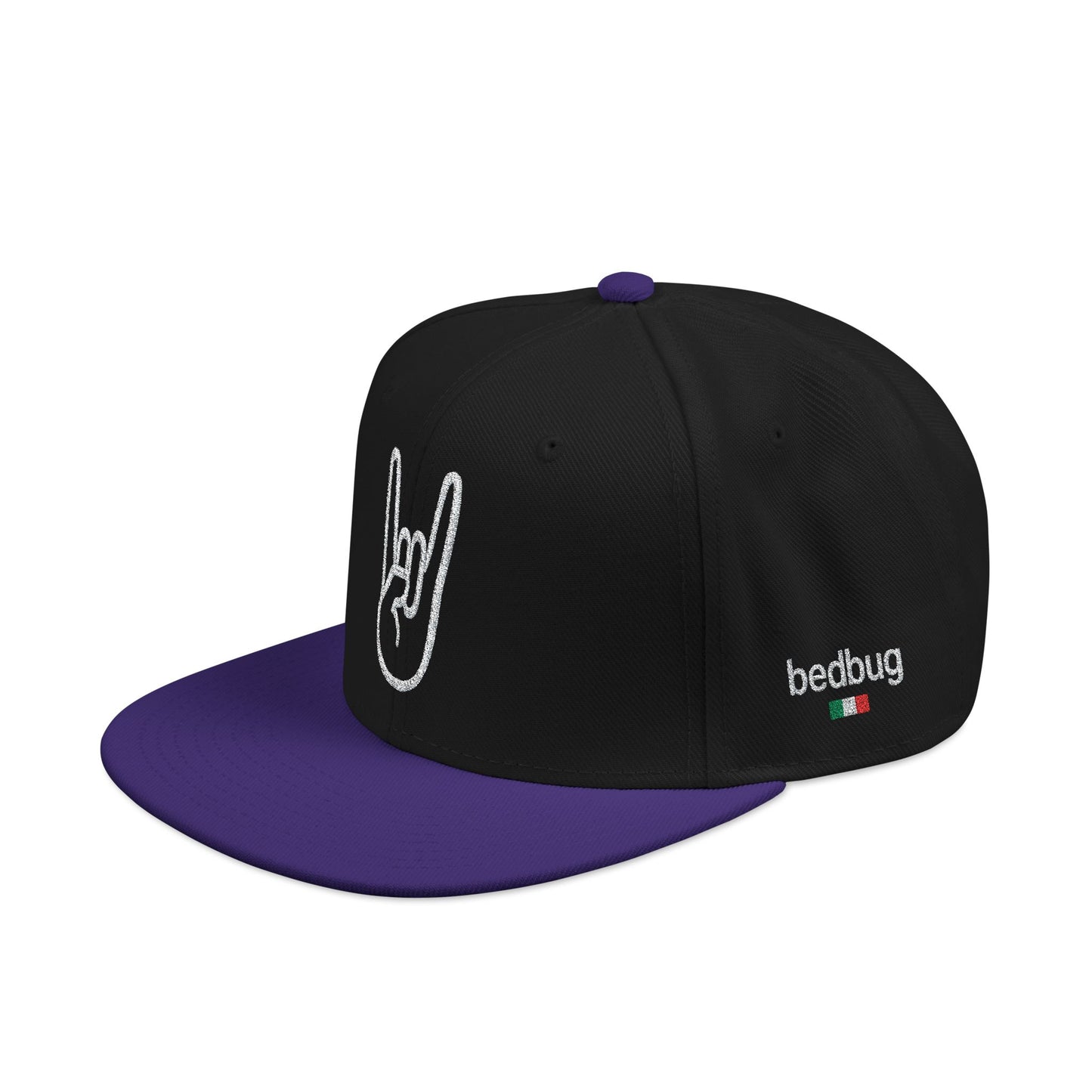 LIL SNUFF × SKINNY — Rock On Embroidered Snapback Cap