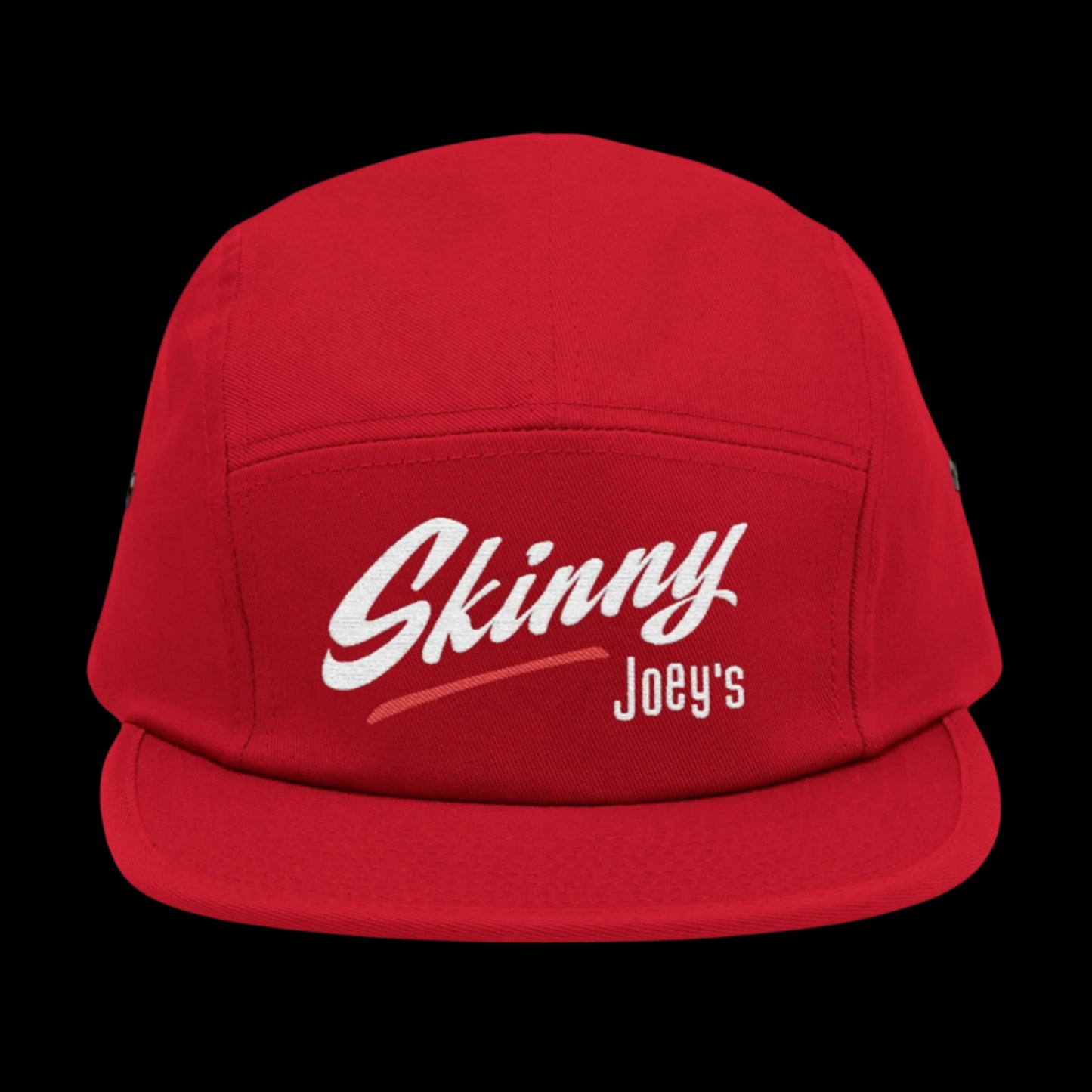 Skinny Joey Merlino 5-panel hat featuring official Skinny Joey Merlino logo, perfect for fans of Skinny Joey Merlino, Skinny Joey’s Cheesesteaks, and The Skinny with Joey Merlino Podcast. This Skinny Joey Merlino cap blends South Philly street style with classic Skinny Joey Merlino fashion. A must-have for Joey Merlino supporters, real ones, and anyone loyal to Skinny Joey Merlino’s legacy