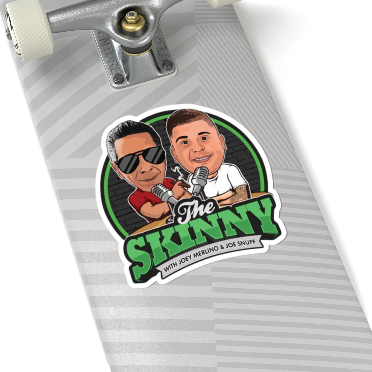 The Skinny Podcast Kiss-Cut Stickers | Fun, Unique Vinyl Decals for Laptop, Water Bottles, Phone Cases, Gifts