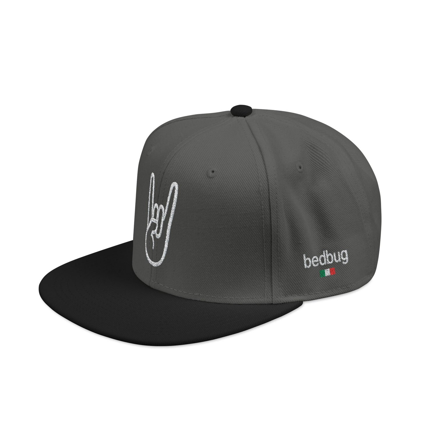 LIL SNUFF × SKINNY — Rock On Embroidered Snapback Cap