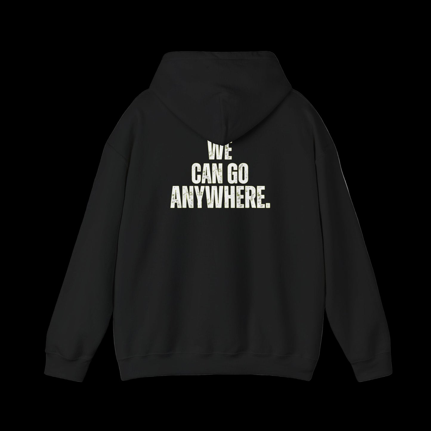 Skinny Italian Logo × WE CAN GO ANYWHERE Hoodie (Black)