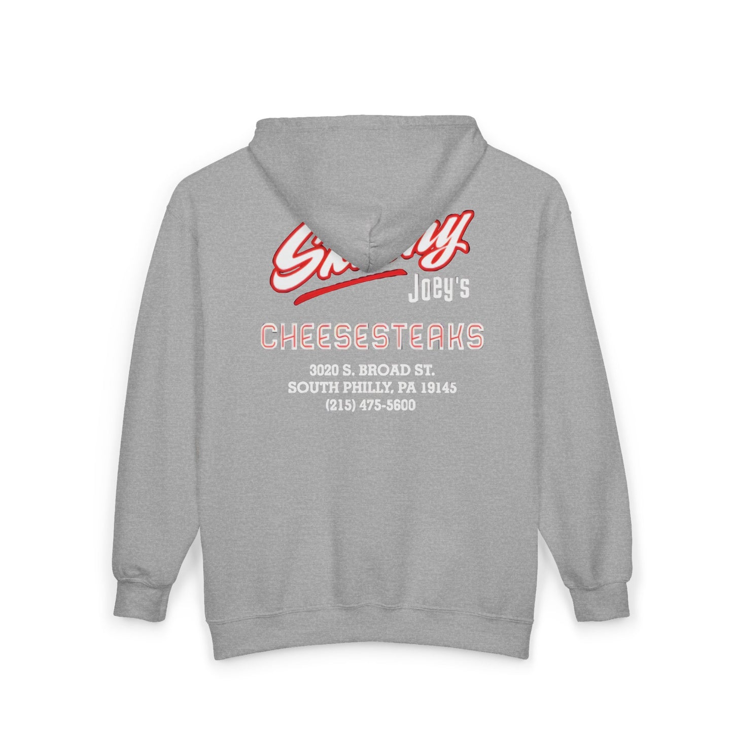 Skinny Joey's Cheesesteaks Zip Hoodie — Philly Sandwich Shop Pullover
