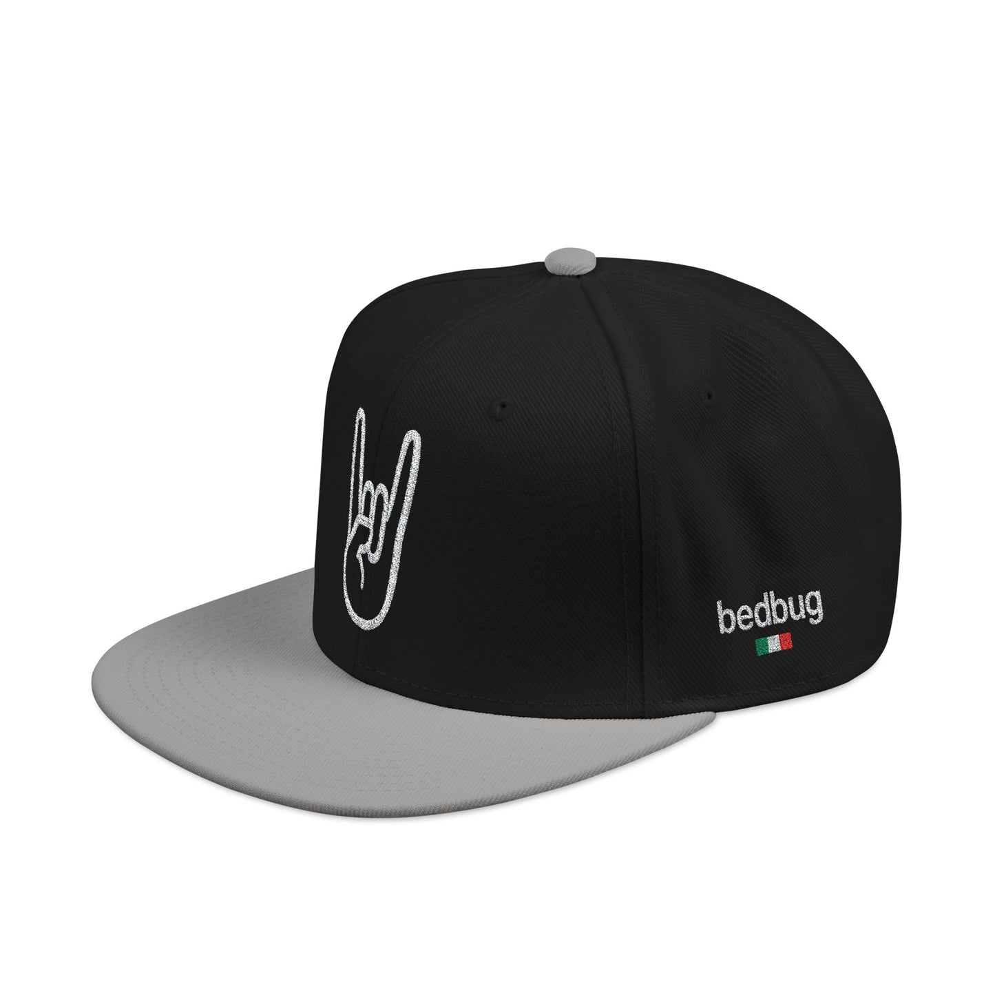 LIL SNUFF × SKINNY — Rock On Embroidered Snapback Cap