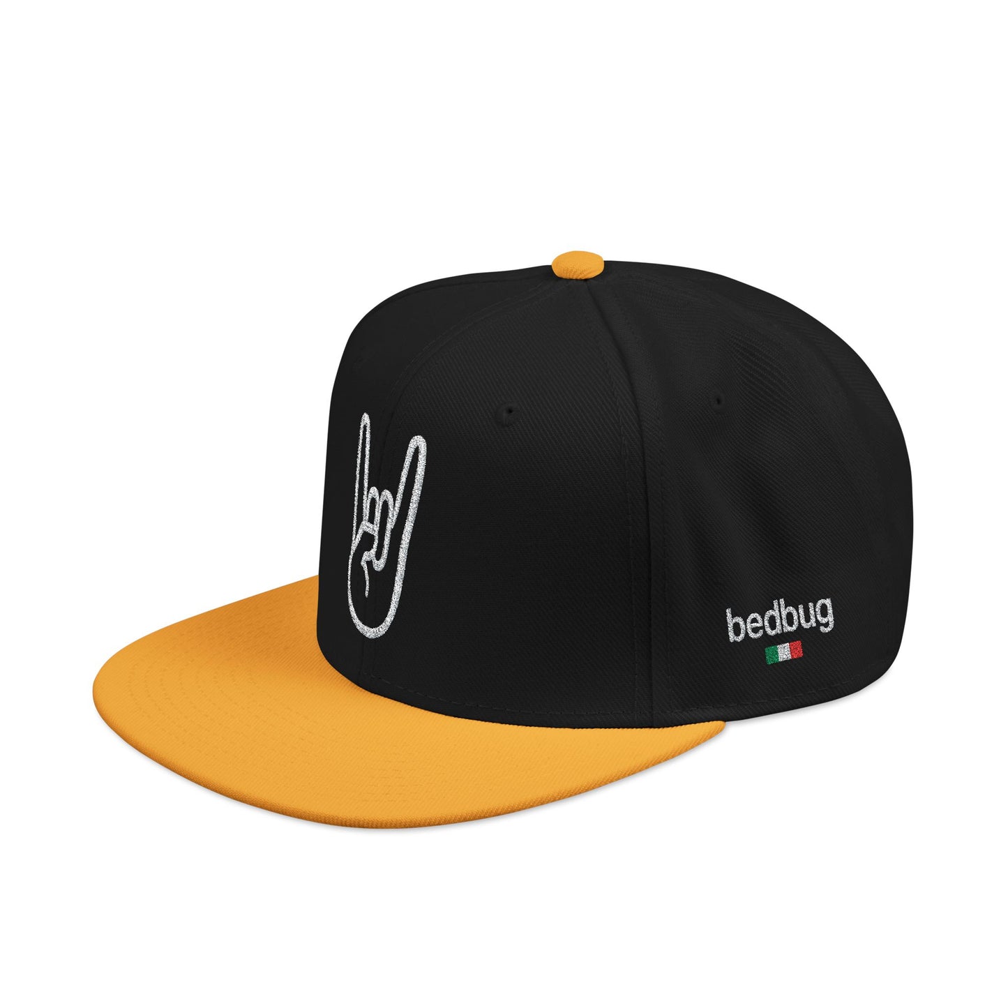 LIL SNUFF × SKINNY — Rock On Embroidered Snapback Cap