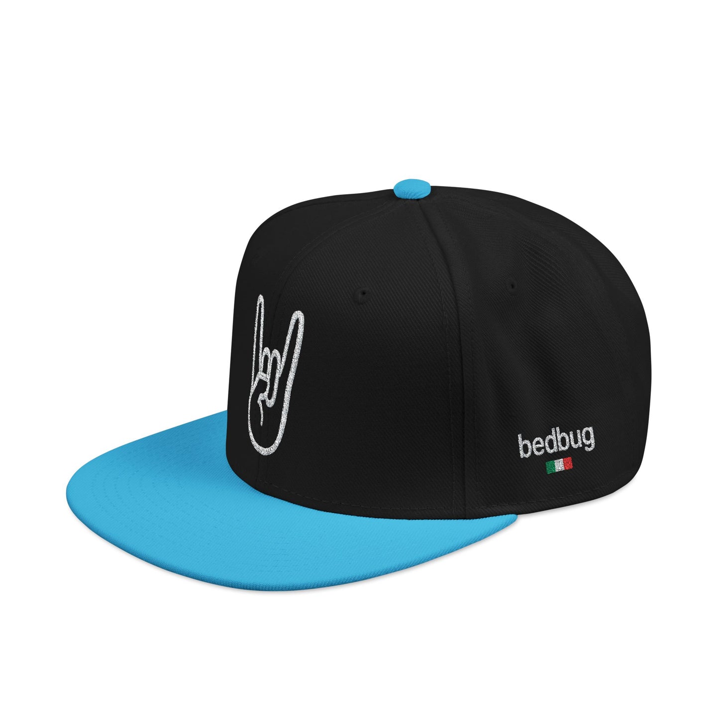 LIL SNUFF × SKINNY — Rock On Embroidered Snapback Cap