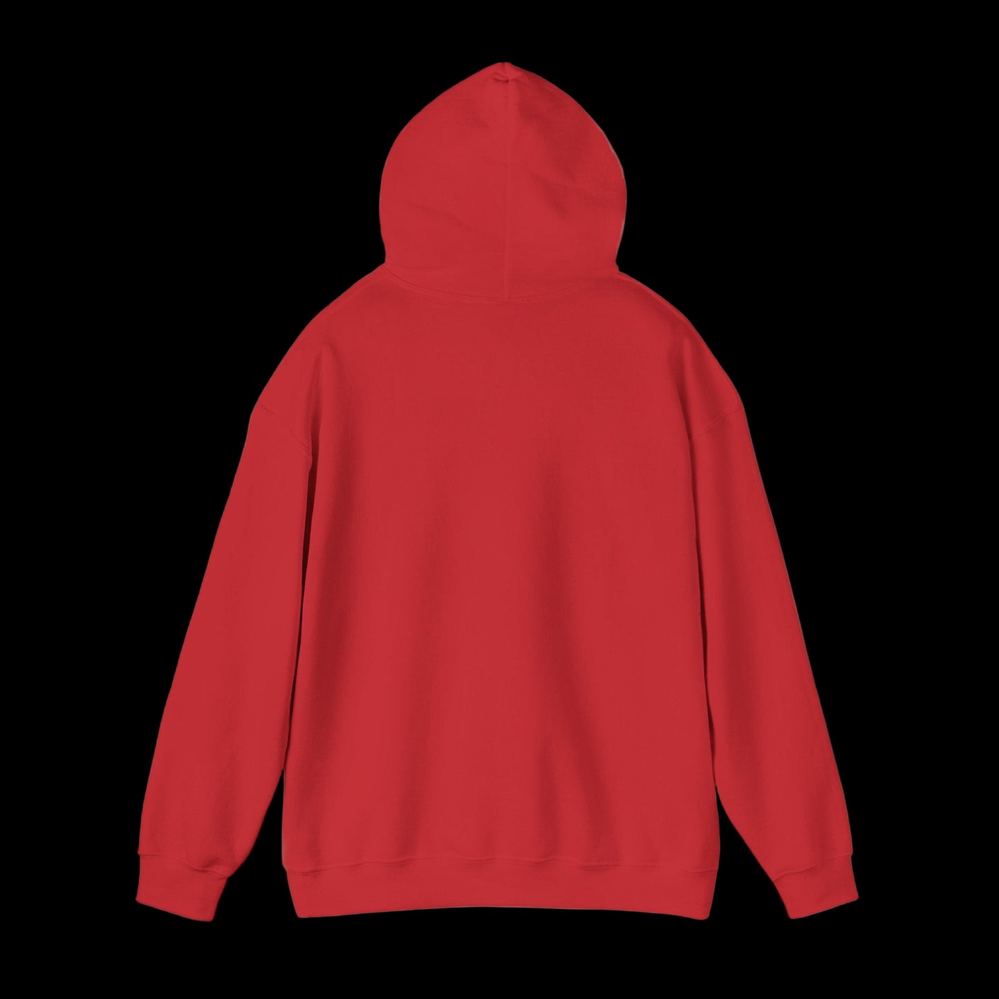 Red hoodie on a white background