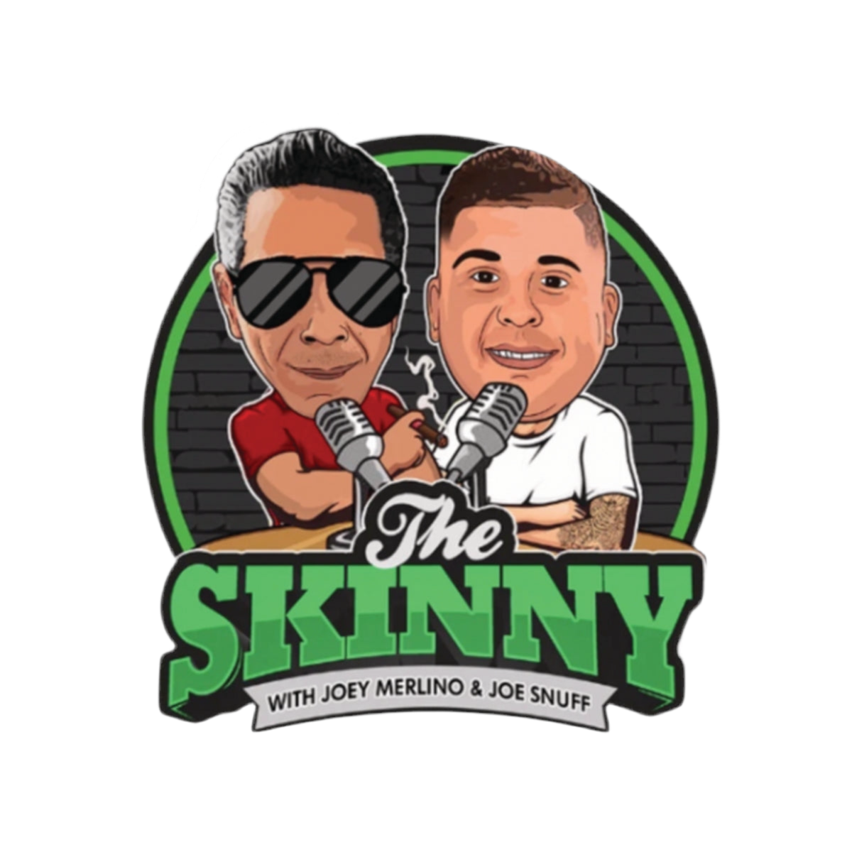 The Skinny Podcast Kiss-Cut Stickers | Fun, Unique Vinyl Decals for Laptop, Water Bottles, Phone Cases, Gifts