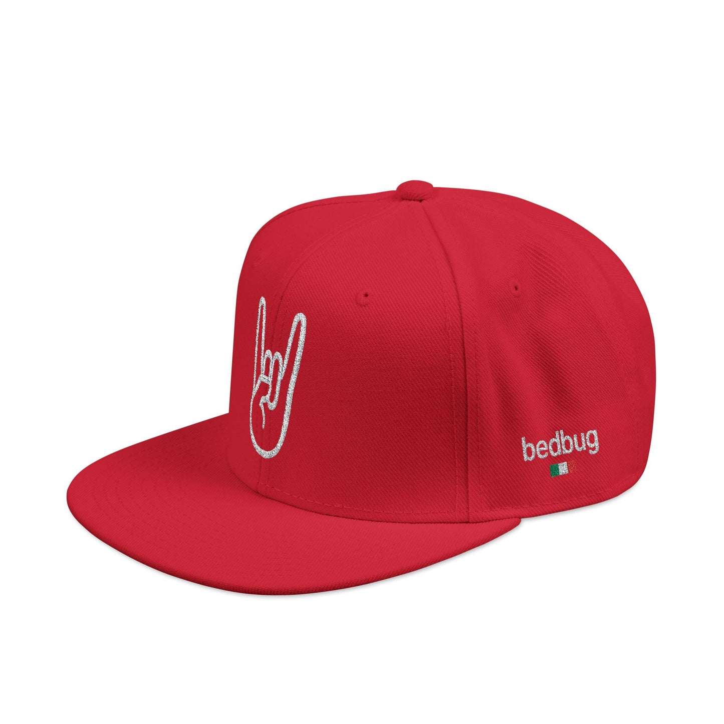 LIL SNUFF × SKINNY — Rock On Embroidered Snapback Cap
