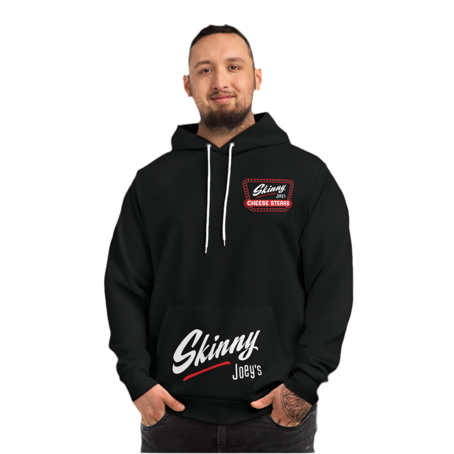 Skinny Joey's Cheese Steaks Fashion Hoodie - Cozy, Streetwear Style for Food Lovers