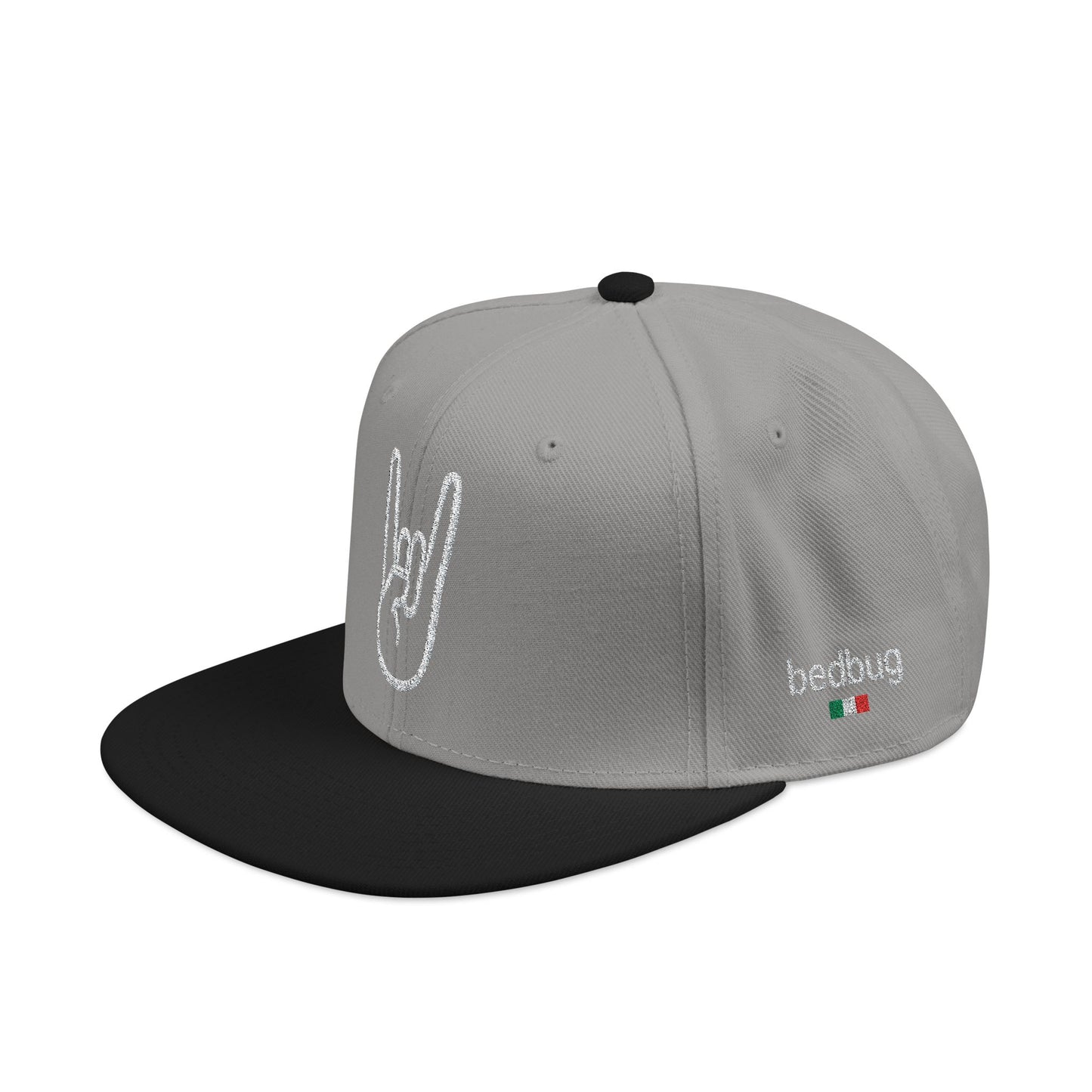 LIL SNUFF × SKINNY — Rock On Embroidered Snapback Cap