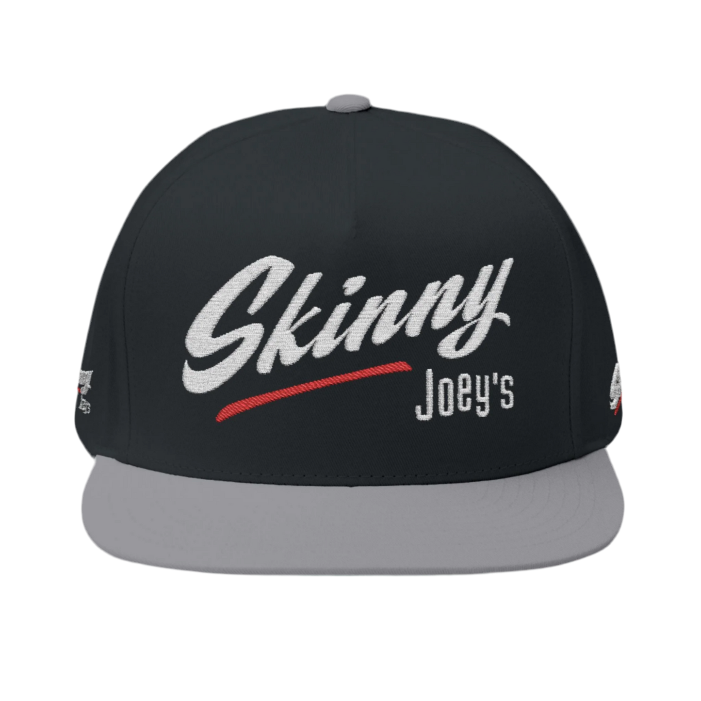 Skinny Joey's Embroidered Flat Bill Cap - Stylish Streetwear Hat for Trend Setters