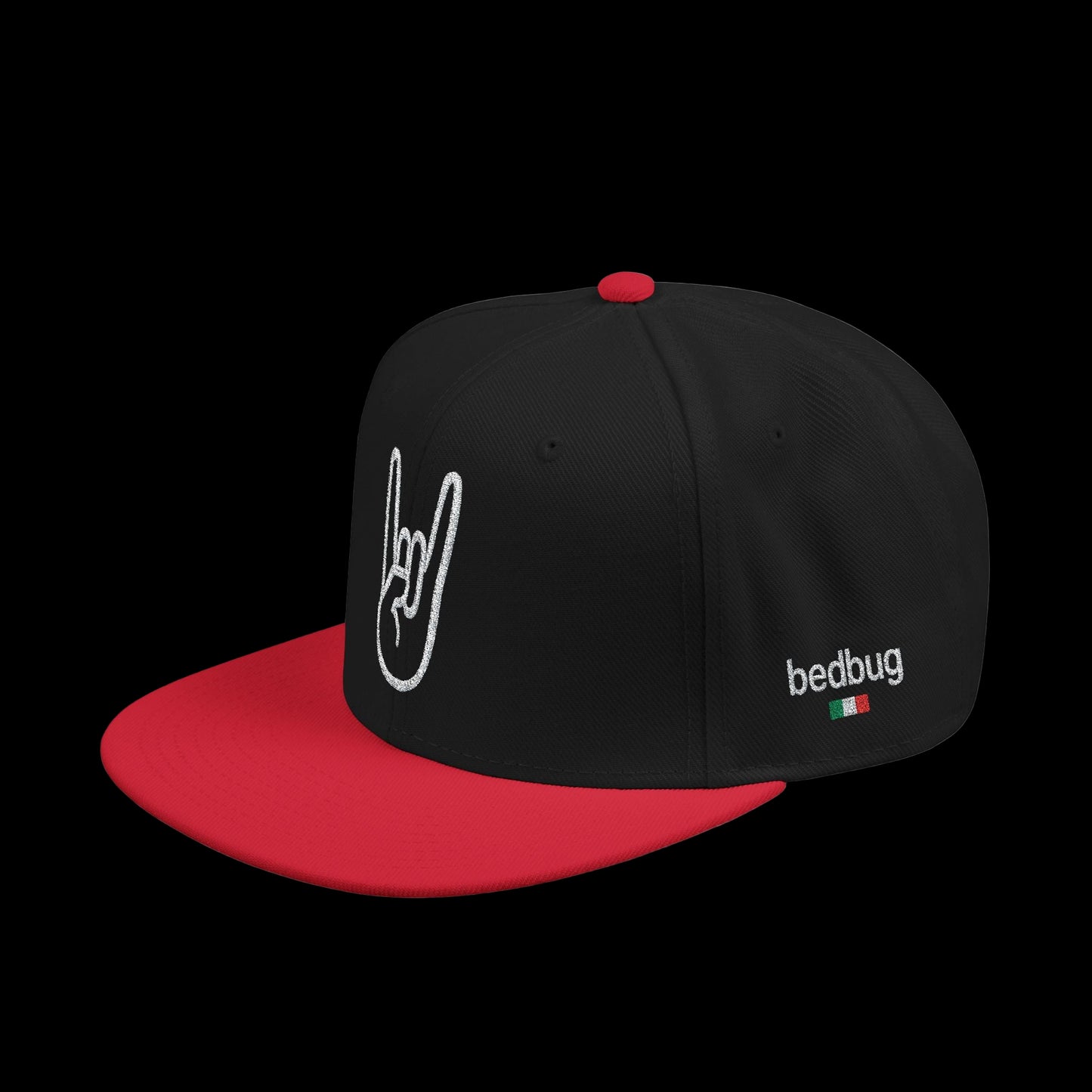 LIL SNUFF × SKINNY — Rock On Embroidered Snapback Cap