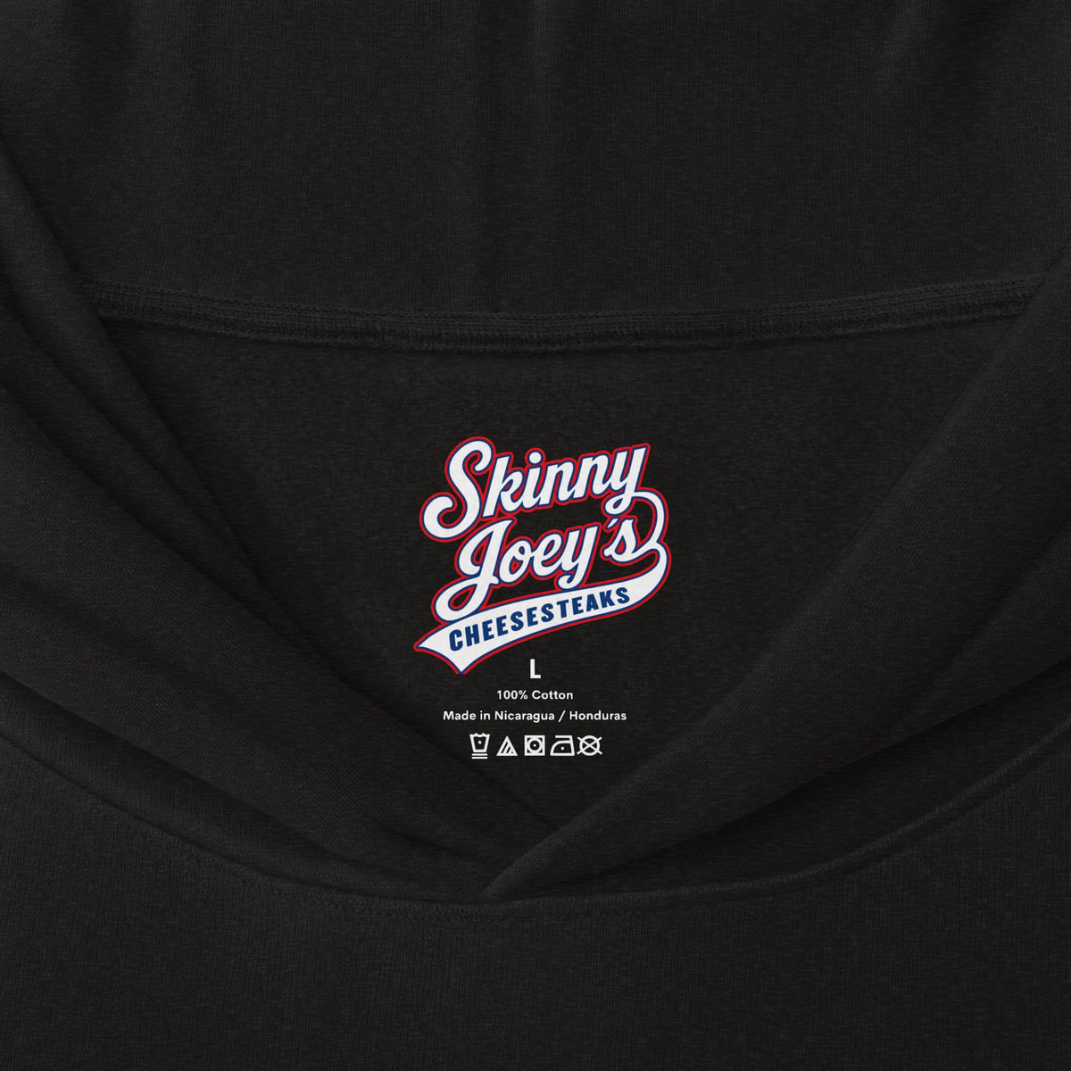 Skinny Joey's Cheesesteaks Hooded Long Sleeve Tee