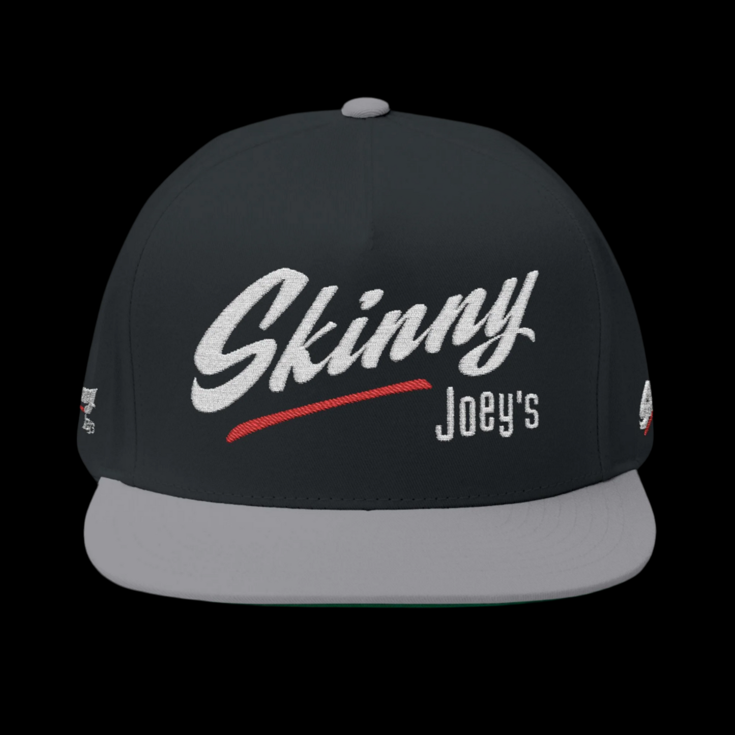 Skinny Joey Merlino signature snapback hat featuring bold Philly style design, Limited edition Skinny Joey Merlino hat with embroidered logo, Black streetwear hat from Skinny Joey’s Cheesesteaks official merchandise, Embroidered Skinny Joey hat inspired by South Philly mob legend style, Joey Merlino baseball cap with ‘The Skinny’ branding for true fans, Classic dad hat with Skinny Joey Merlino logo – Philly boss edition, Urban style Skinny Joey cap mob-inspired font design, Adjustable Skinny Joey merlino