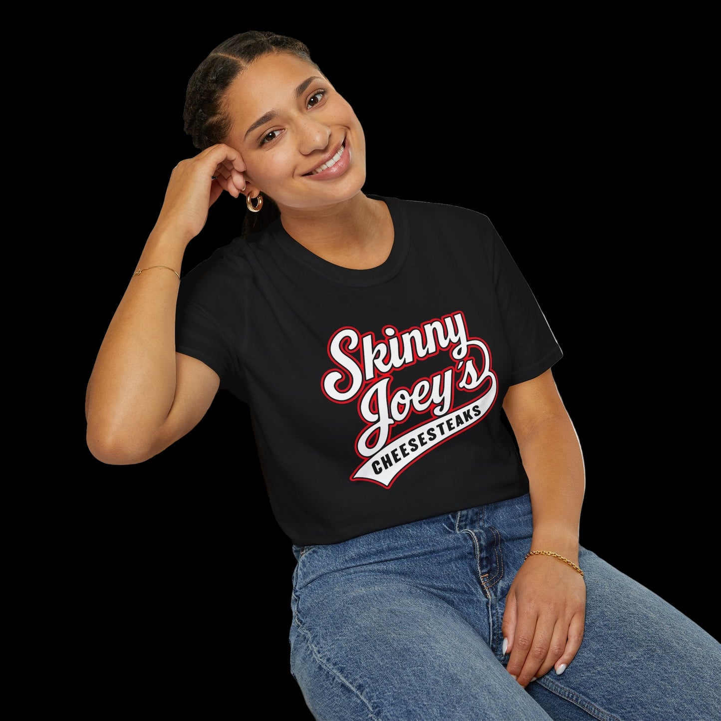 Skinny Joey’s Cheesesteaks Unisex Softstyle T-Shirt | South Philly 3020 S. Broad St.