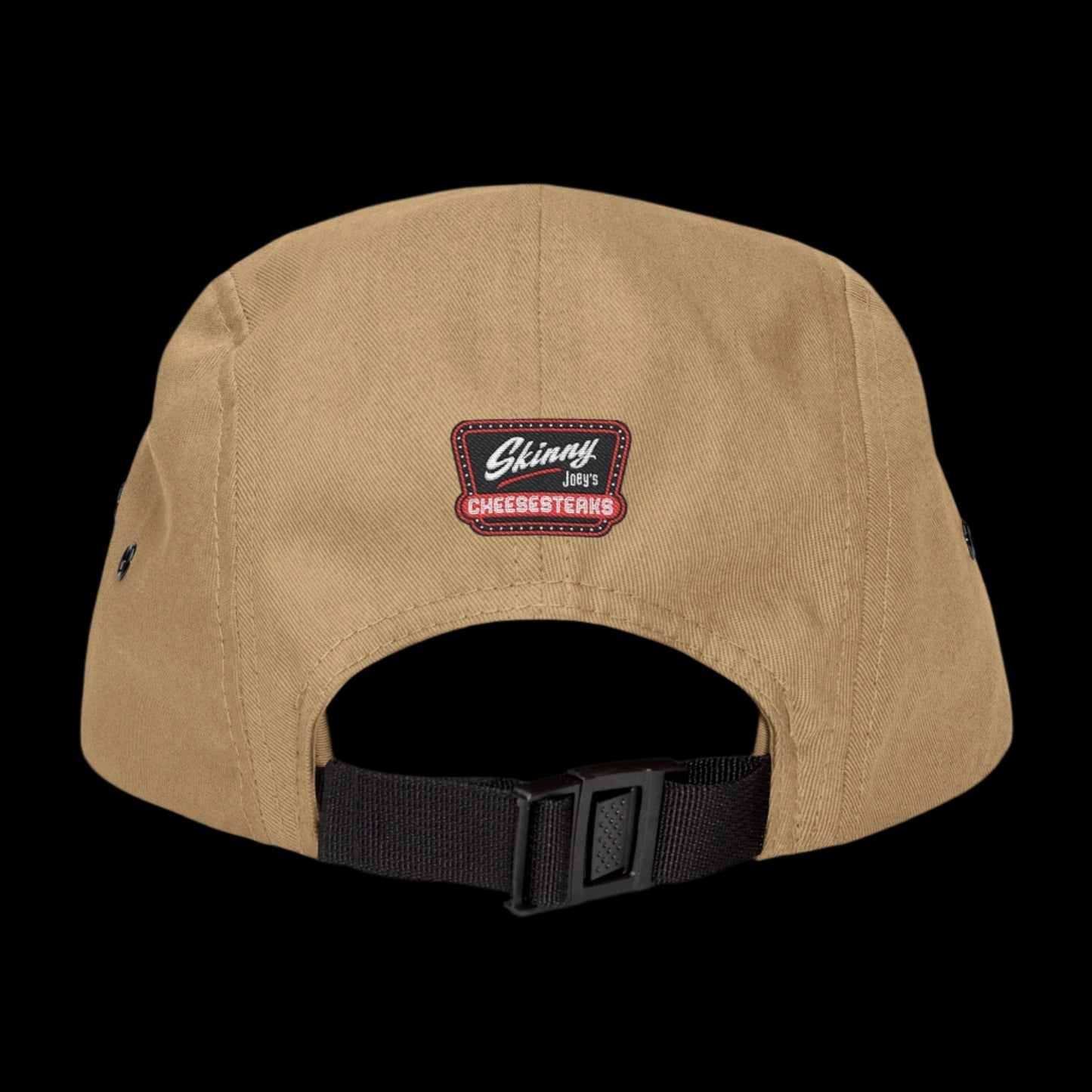 Skinny Joey Merlino 5-panel hat featuring official Skinny Joey Merlino logo, perfect for fans of Skinny Joey Merlino, Skinny Joey’s Cheesesteaks, and The Skinny with Joey Merlino Podcast. This Skinny Joey Merlino cap blends South Philly street style with classic Skinny Joey Merlino fashion. A must-have for Joey Merlino supporters, real ones, and anyone loyal to Skinny Joey Merlino’s legacy