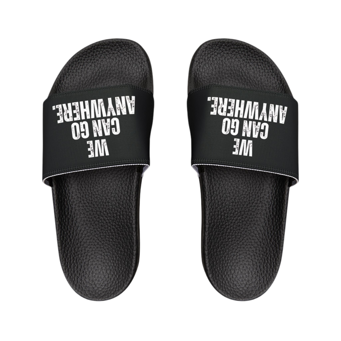 We Can Go Anywhere Men’s Flip Flops – Removable Strap Edition