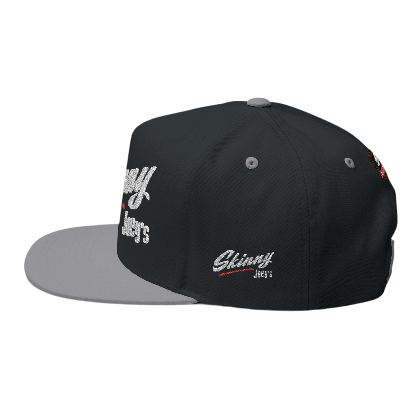 Skinny Joey Merlino signature snapback hat featuring bold Philly style design, Limited edition Skinny Joey Merlino hat with embroidered logo, Black streetwear hat from Skinny Joey’s Cheesesteaks official merchandise, Embroidered Skinny Joey hat inspired by South Philly mob legend style, Joey Merlino baseball cap with ‘The Skinny’ branding for true fans, Classic dad hat with Skinny Joey Merlino logo – Philly boss edition, Urban style Skinny Joey cap mob-inspired font design, Adjustable Skinny Joey merlino
