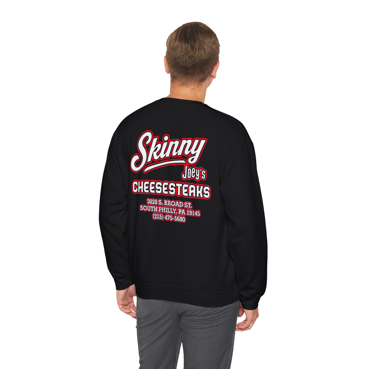 Skinny Joey’s Cheesesteaks Unisex Crewneck Sweatshirt | South Philly 3020 S. Broad St.