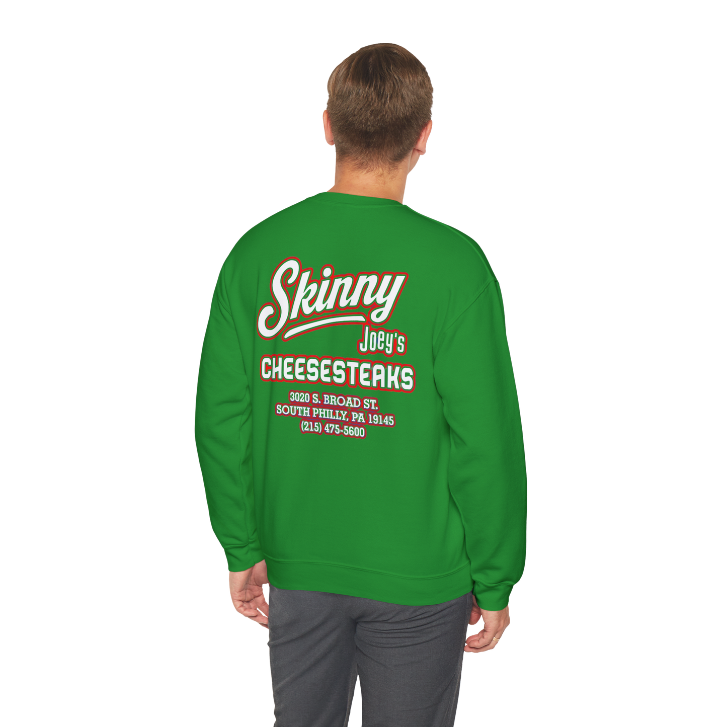 Skinny Joey’s Cheesesteaks Unisex Crewneck Sweatshirt | South Philly 3020 S. Broad St.