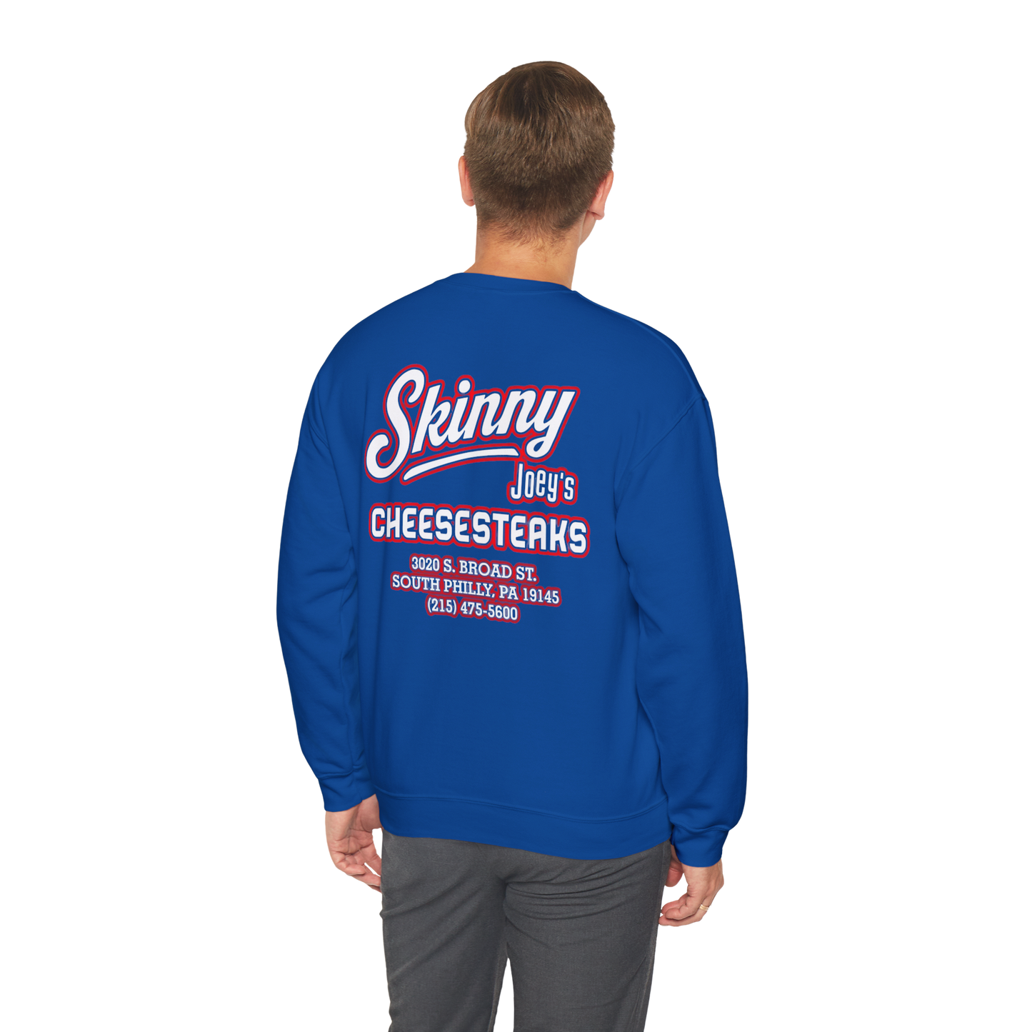 Skinny Joey’s Cheesesteaks Unisex Crewneck Sweatshirt | South Philly 3020 S. Broad St.