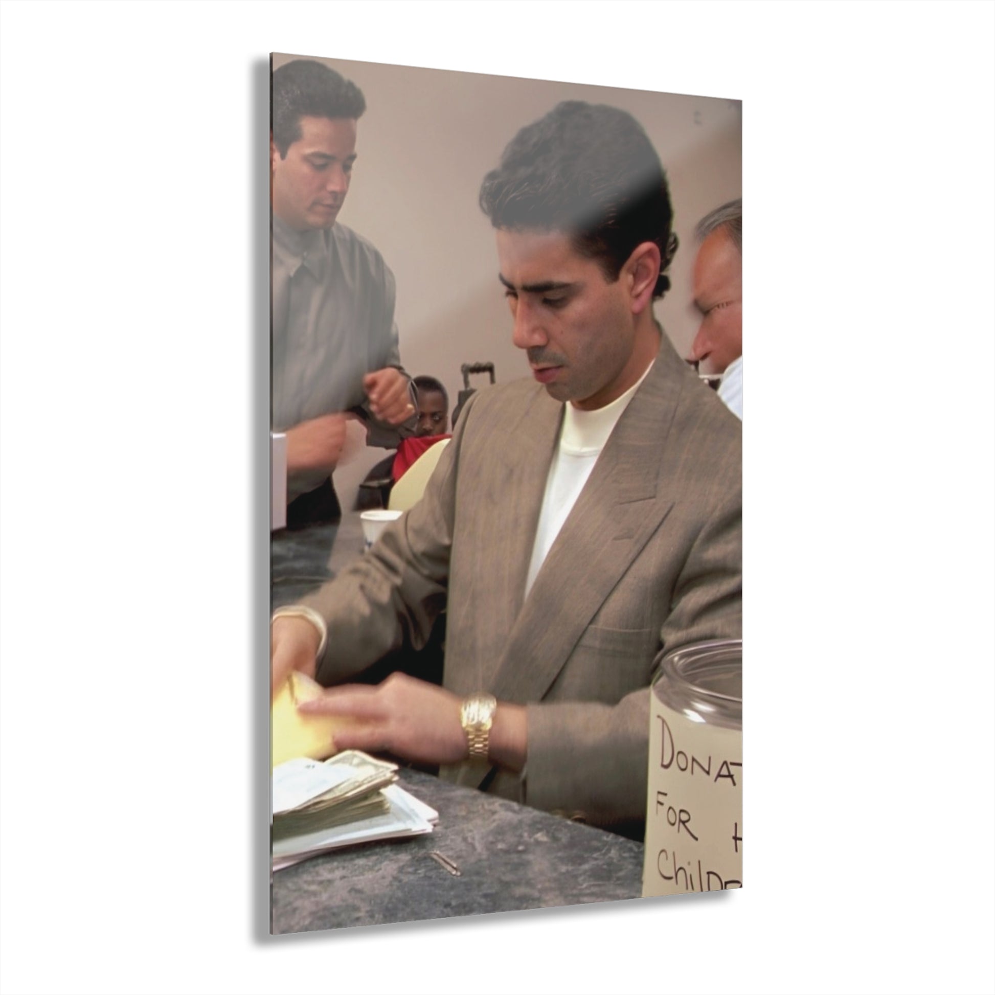 Skinny Joey Merlino Vintage Acrylic Wall Art - detail view - Skinny Joey's Cheesesteaks