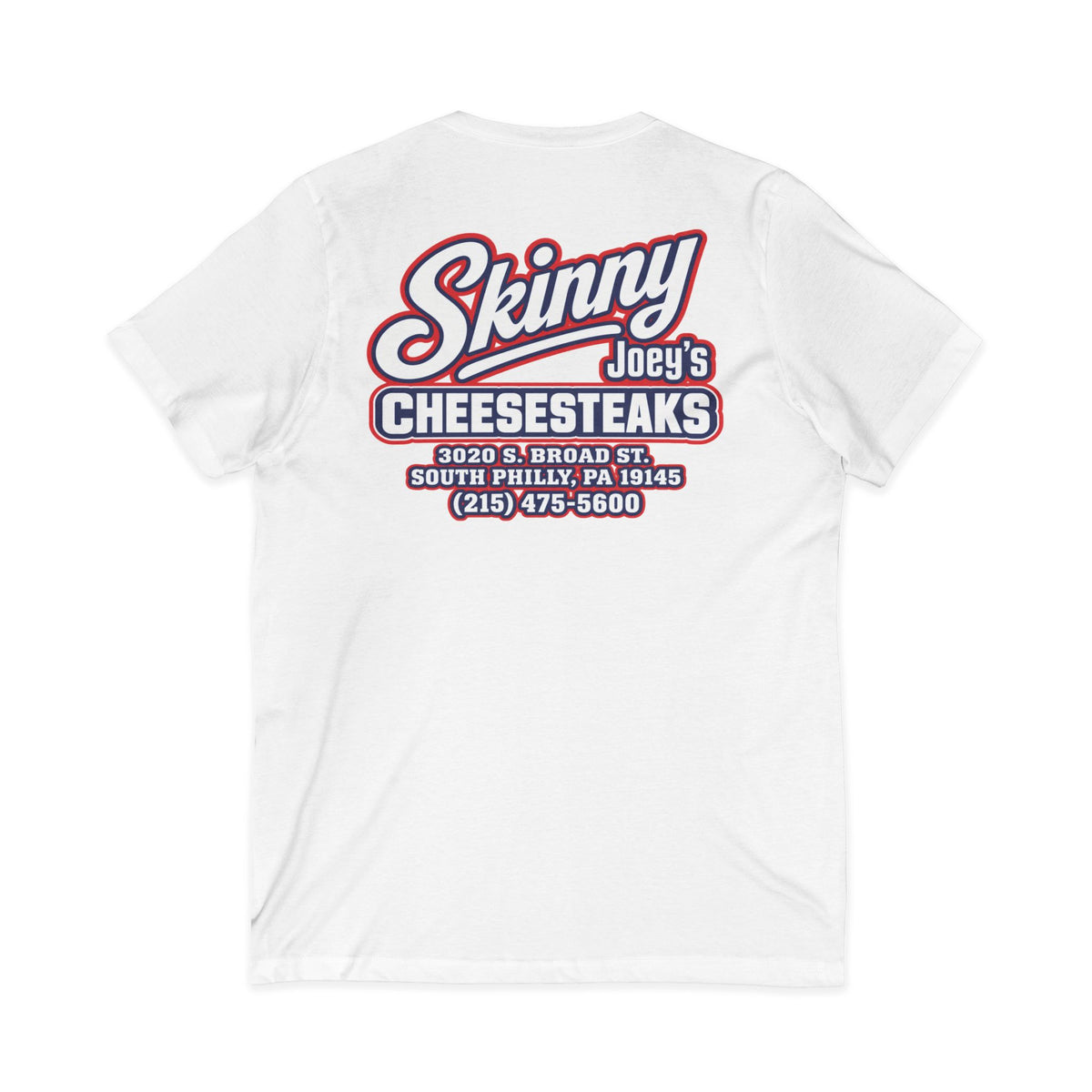 Skinny Joey's Cheesesteaks V-Neck T-Shirt