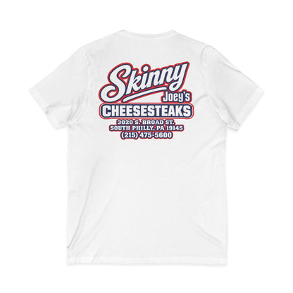 Skinny Joey's Cheesesteaks V-Neck T-Shirt