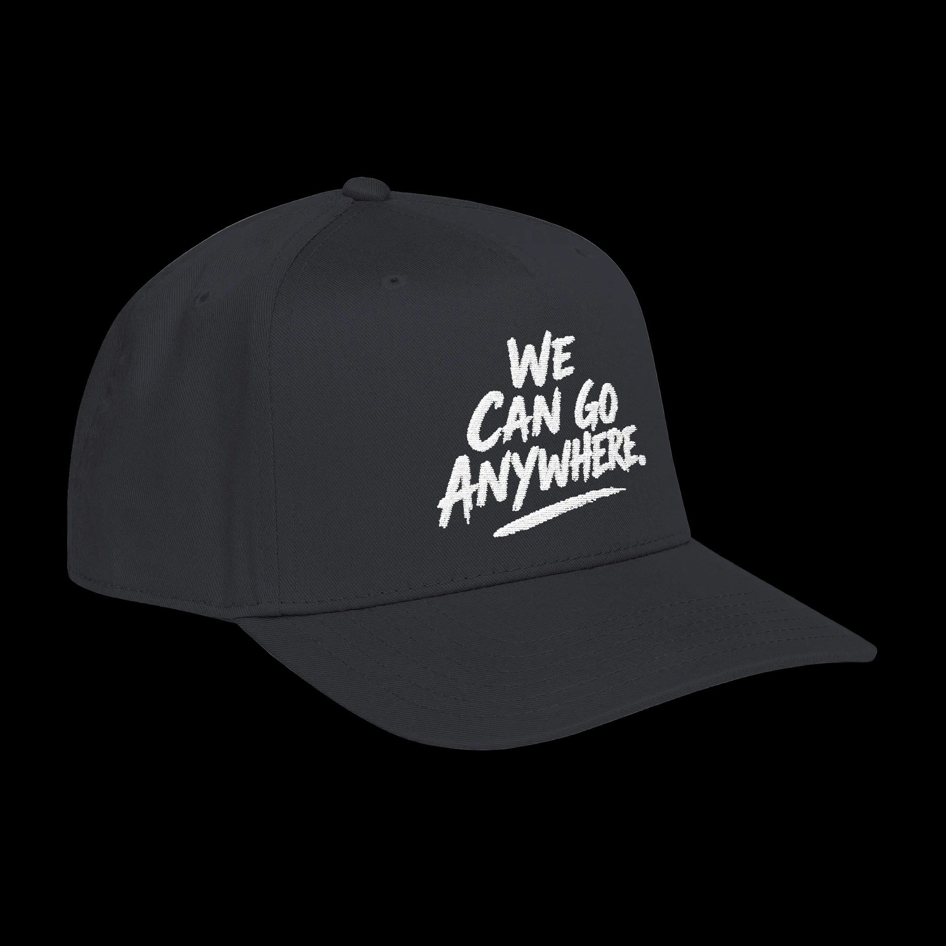 Gray cap with a logo on a white background
