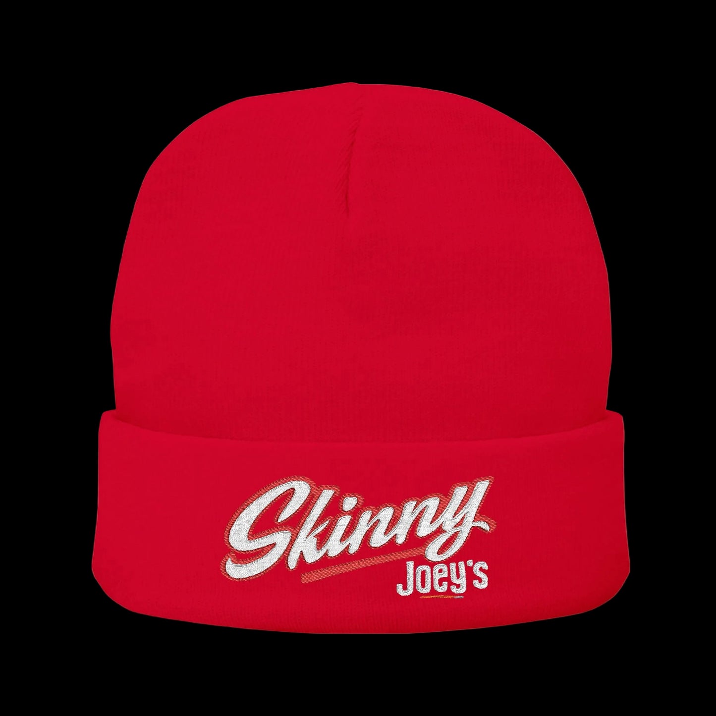 Embroidered 'Skinny' Knit Beanie Winter