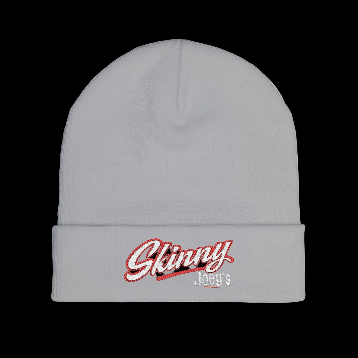 Embroidered 'Skinny' Knit Beanie Winter