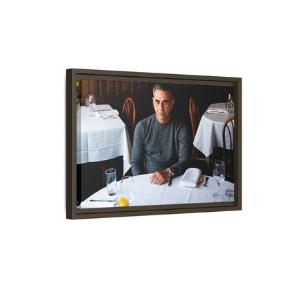 Skinny Joey Merlino Autographed - "We Can Go Anywhere" Matte Canvas, Black Frame