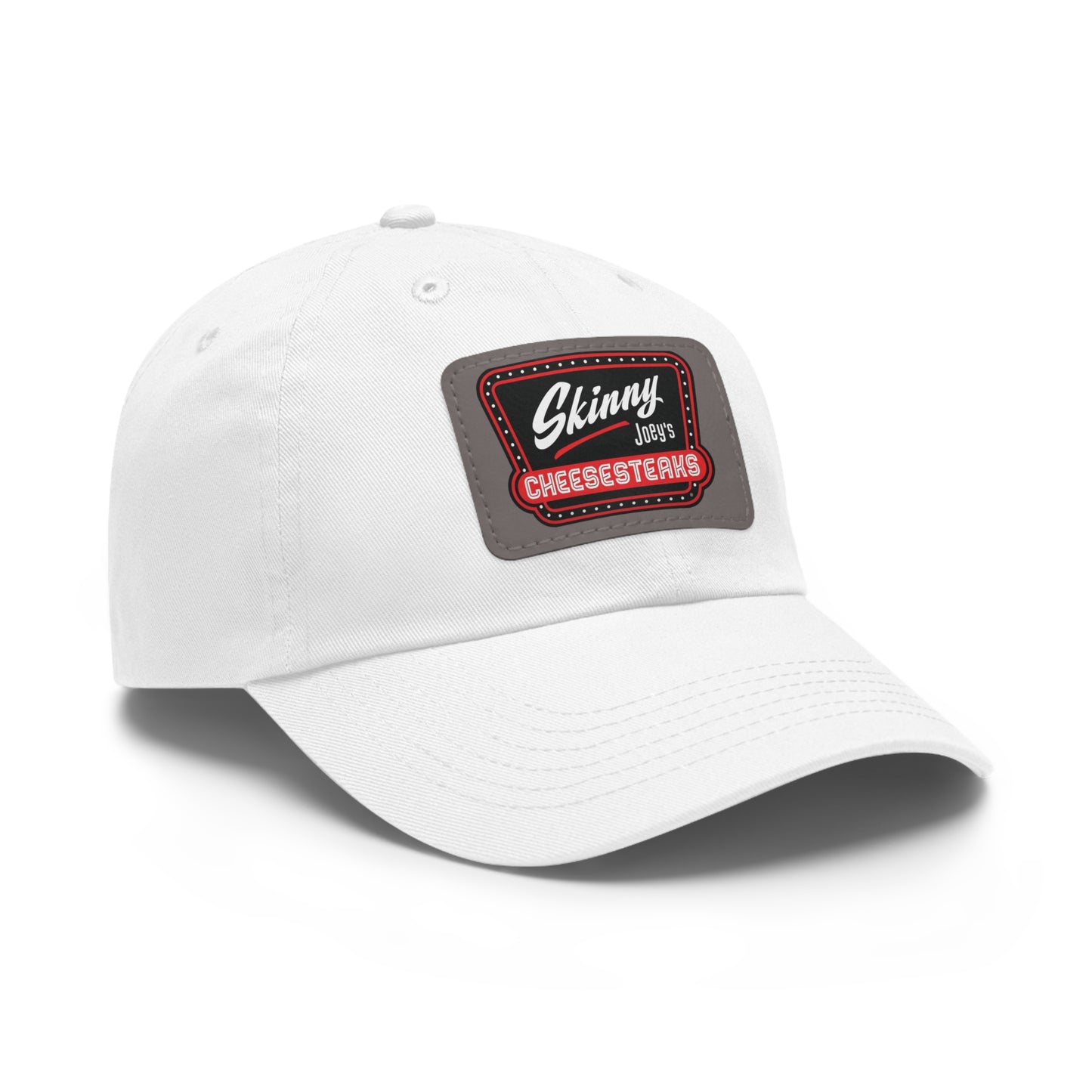 Skinny Joey Leather Patch Dad Hat