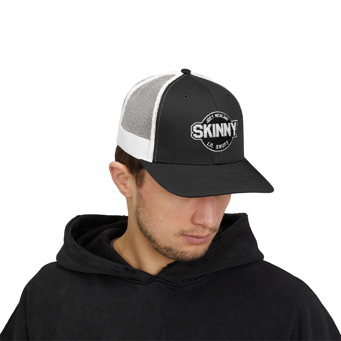 Skinny Podcast Trucker Cap - "Skinny" Retro Patch Snapback