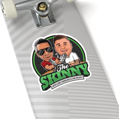 The Skinny Podcast Kiss-Cut Stickers | Fun, Unique Vinyl Decals for Laptop, Water Bottles, Phone Cases, Gifts