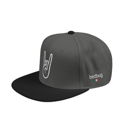LIL SNUFF × SKINNY — Rock On Embroidered Snapback Cap