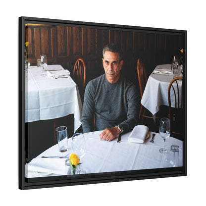 Skinny Joey Merlino Autographed - "We Can Go Anywhere" Matte Canvas, Black Frame