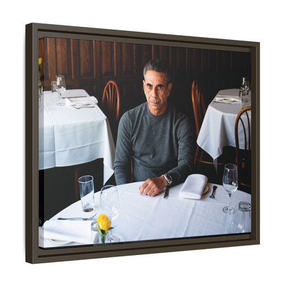 Skinny Joey Merlino Autographed - "We Can Go Anywhere" Matte Canvas, Black Frame