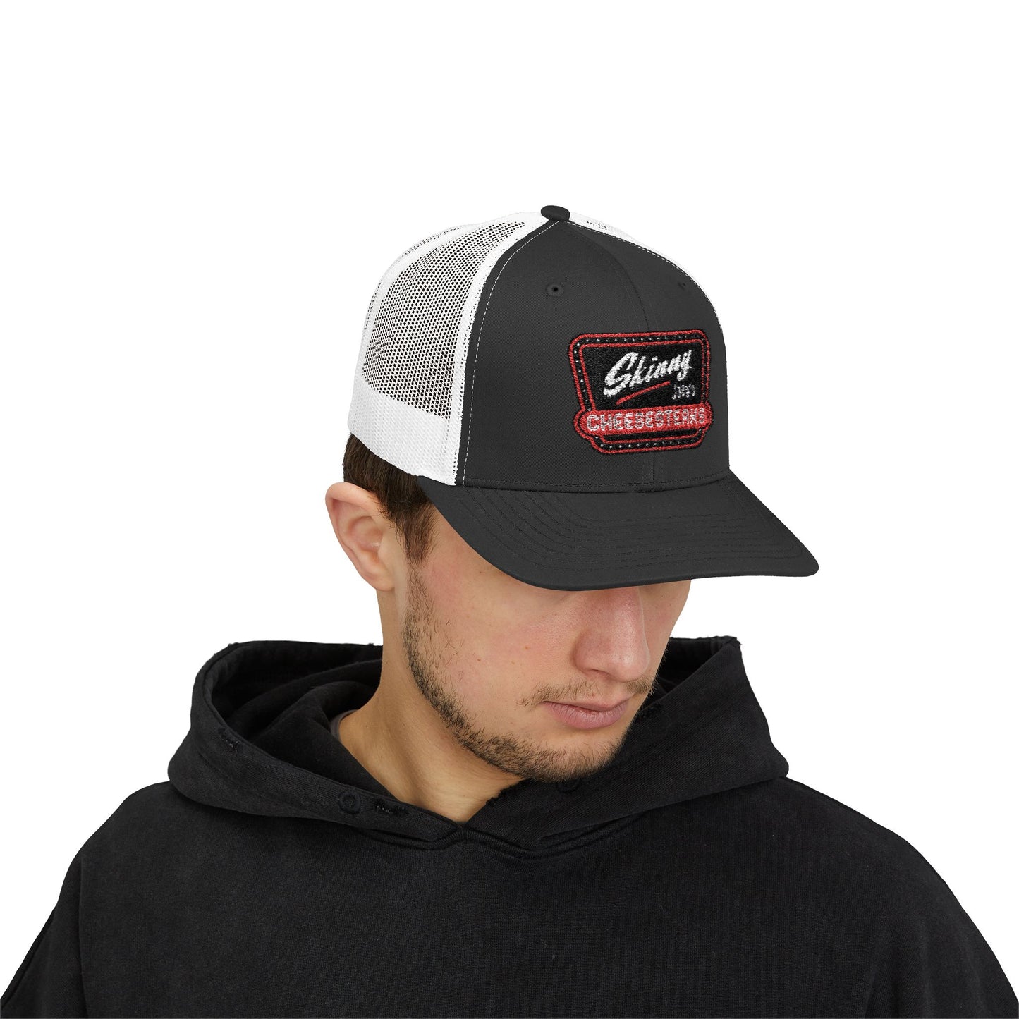 Embroidered Skinny Joey's Snapback Trucker Cap