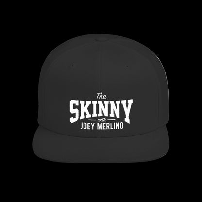 Black cap with 'The Skinny with Joey Merlino' text on a white background