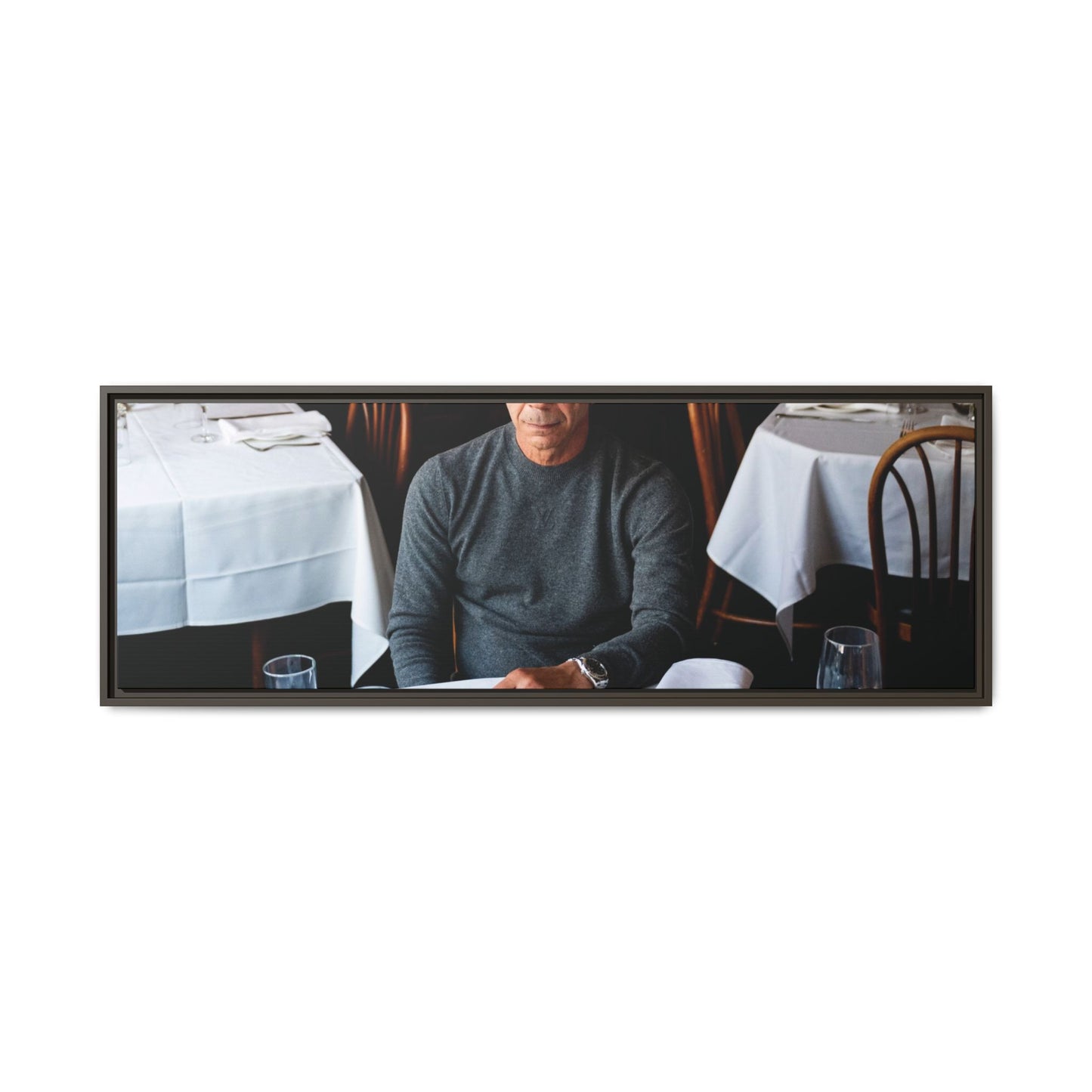 Skinny Joey Merlino Autographed - "We Can Go Anywhere" Matte Canvas, Black Frame