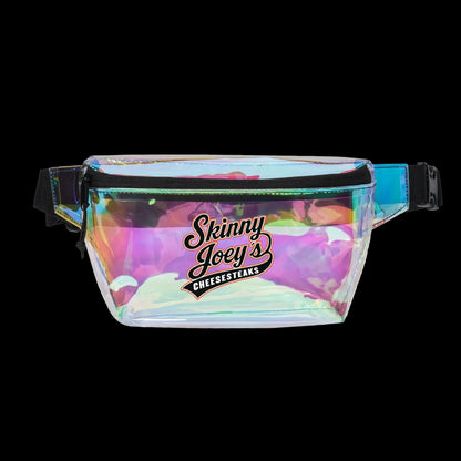 Skinny Joeys Fanny Pack - Clear Concert and Stadium Bag - side view - Skinny Joey's Cheesesteaks