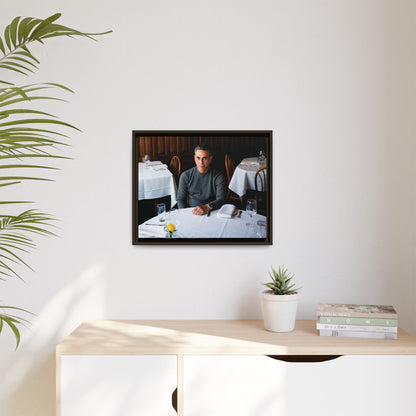 Skinny Joey Merlino Autographed - "We Can Go Anywhere" Matte Canvas, Black Frame