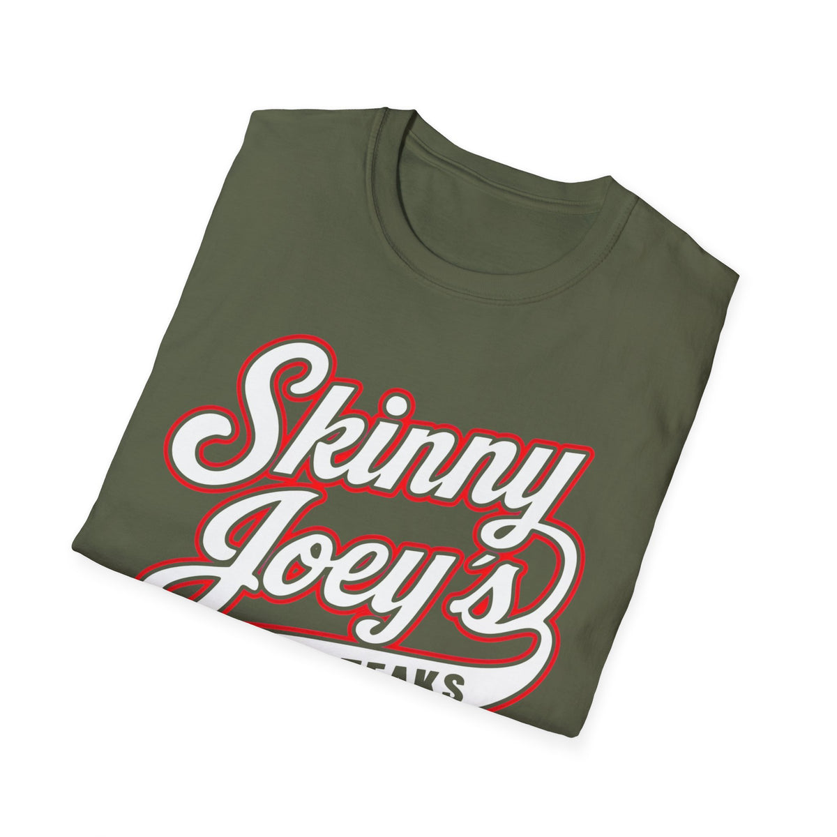 Skinny Joey’s Cheesesteaks Unisex Softstyle T-Shirt | South Philly 3020 S. Broad St.