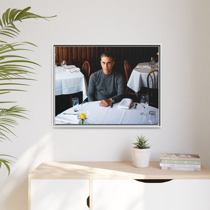 Skinny Joey Merlino Autographed - "We Can Go Anywhere" Matte Canvas, Black Frame