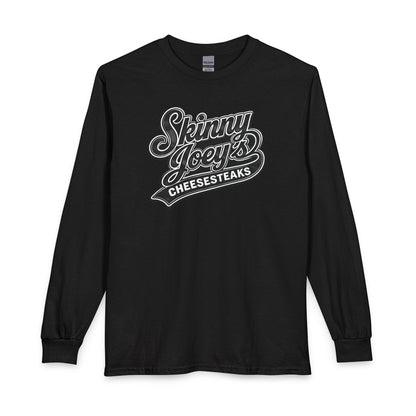 Skinny Joey’s Cheesesteaks Long Sleeve Tee — Retro Diner Logo Shirt