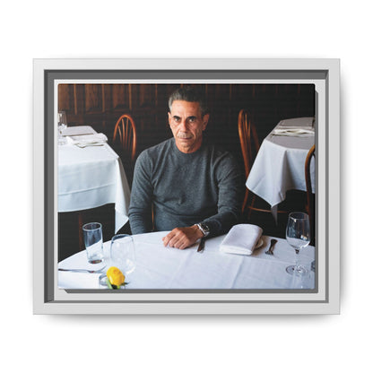Skinny Joey Merlino Autographed - "We Can Go Anywhere" Matte Canvas, Black Frame