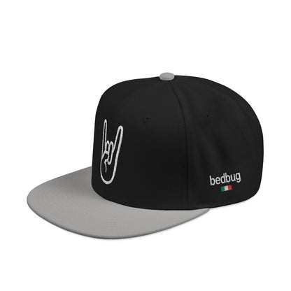 LIL SNUFF × SKINNY — Rock On Embroidered Snapback Cap