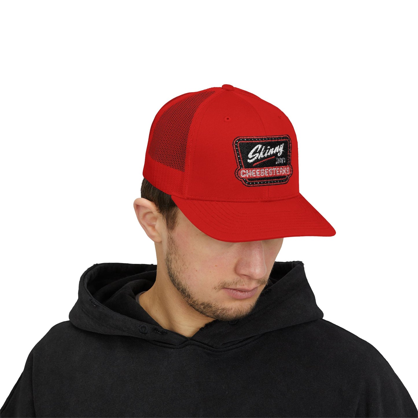 Embroidered Skinny Joey's Snapback Trucker Cap